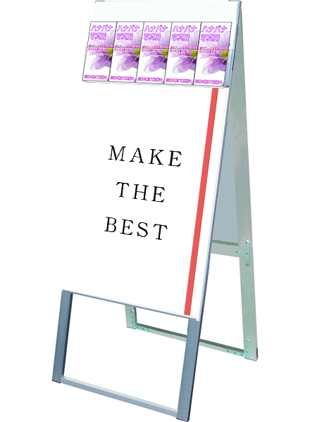 常磐精工 ポスタースタンド パンフレットケーススタンド看板 Dタイプ B2両面 PCSKD-B2R|【店舗用品】