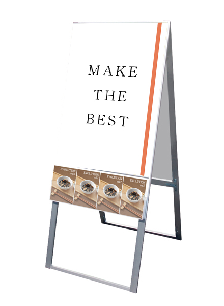 常磐精工 ポスタースタンド パンフレットケーススタンド看板 Uタイプ A1両面 PCSKU-A1R|【店舗用品】