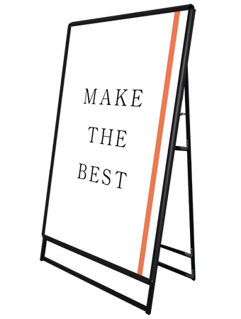 常磐精工 ポスタースタンド ポスターグリップスタンド看板 屋外用 A0片面ブラック PGSK-A0KB-G|【店舗用品】