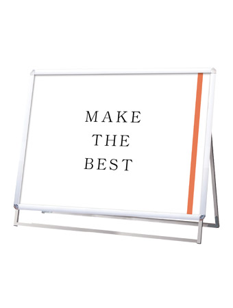 常磐精工 ポスタースタンド ポスターグリップスタンド看板 屋外用 A0横ロウ片面シルバー PGSK-A0YLKS-G|【店舗用品】