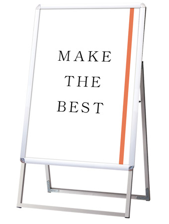 常磐精工 ポスタースタンド ポスターグリップスタンド看板 屋内用 A1片面シルバー PGSK-A1KS|【店舗用品】