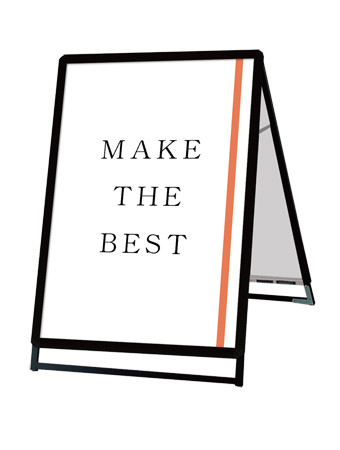 常磐精工 ポスタースタンド ポスターグリップスタンド看板 屋外用 A1ロウ両面ブラック PGSK-A1LRB-G|【店舗用品】