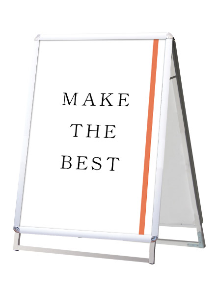 常磐精工 ポスタースタンド ポスターグリップスタンド看板 屋外用 A1ロウ両面シルバー PGSK-A1LRS-G|【店舗用品】