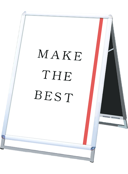 常磐精工 ポスタースタンド ポスターグリップスタンド看板 屋内用 A1ロウ両面シルバー PGSK-A1LRS|【店舗用品】