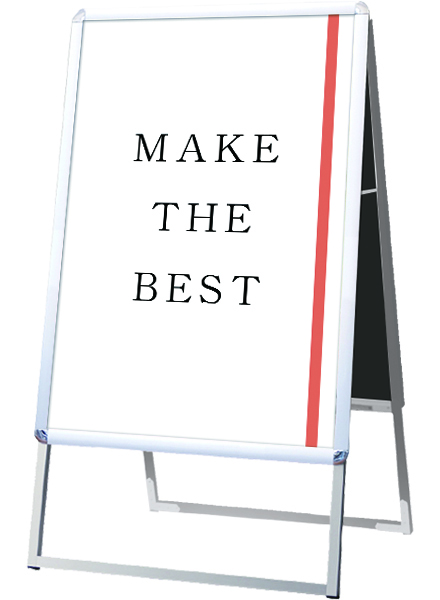 常磐精工 ポスタースタンド ポスターグリップスタンド看板 屋内用 A1両面シルバー PGSK-A1RS|【店舗用品】