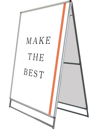 常磐精工 ポスタースタンド ポスターグリップスタンド看板 屋外用 B0両面シルバー PGSK-B0RS-G|【店舗用品】