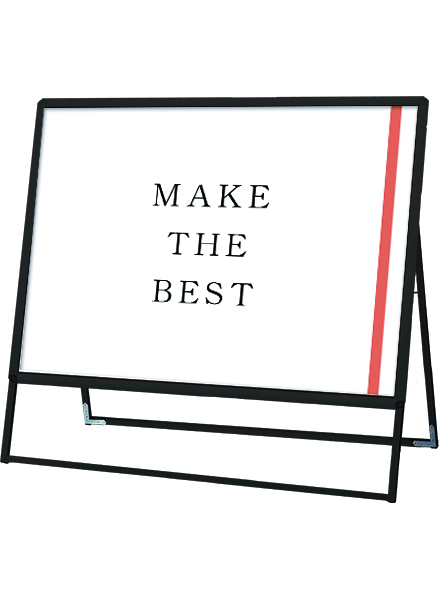 常磐精工 ポスタースタンド ポスターグリップスタンド看板 屋外用 B0横片面ブラック PGSK-B0YKB-G|【店舗用品】