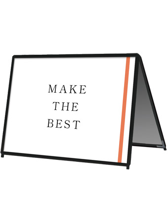 常磐精工 ポスタースタンド ポスターグリップスタンド看板 屋外用 B0横ロウ両面ブラック PGSK-B0YLRB-G|【店舗用品】