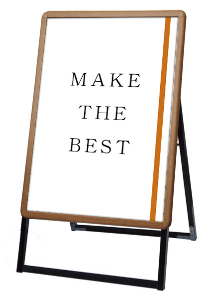 常磐精工 ポスタースタンド ポスターグリップスタンド看板 屋内用 B1 片面 木目 PGSK-B1KM|【店舗用品】