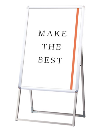 常磐精工 ポスタースタンド ポスターグリップスタンド看板 屋外用 B1片面シルバー PGSK-B1KS-G|【店舗用品】