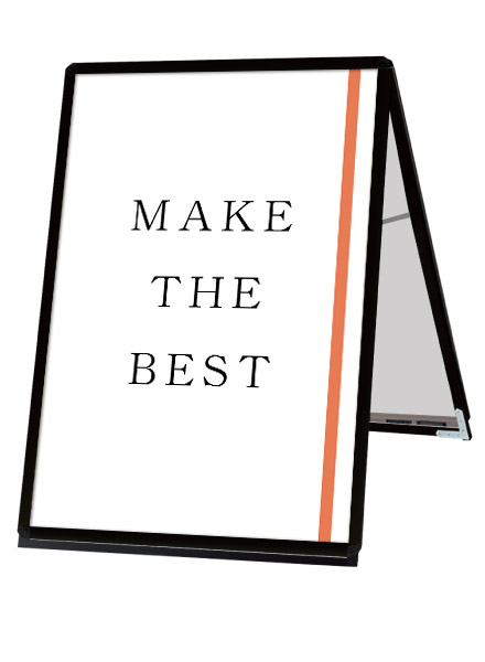 常磐精工 ポスタースタンド ポスターグリップスタンド看板 屋外用 B1ロウ両面ブラック PGSK-B1LRB-G|【店舗用品】