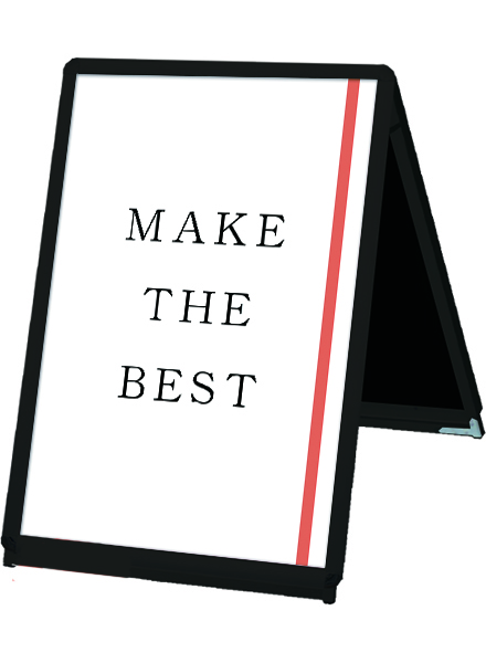 常磐精工 ポスタースタンド ポスターグリップスタンド看板 屋内用 B1ロウ両面ブラック PGSK-B1LRB|【店舗用品】