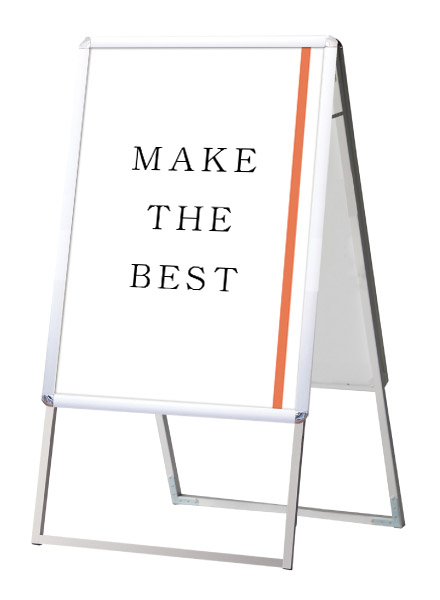 常磐精工 ポスタースタンド ポスターグリップスタンド看板 屋外用 B1両面シルバー PGSK-B1RS-G|【店舗用品】