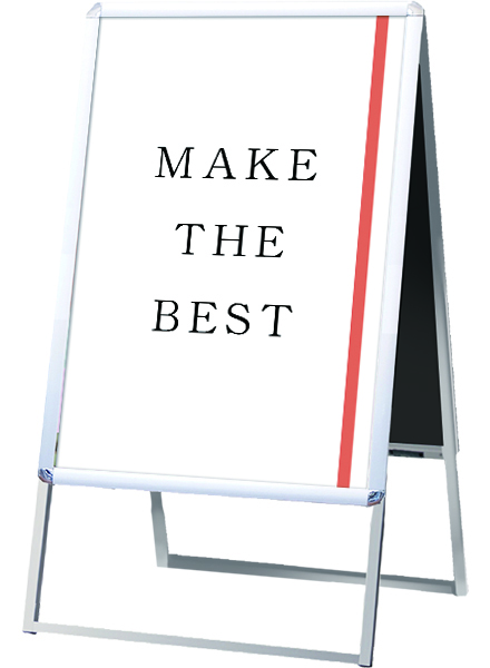 常磐精工 ポスタースタンド ポスターグリップスタンド看板 屋内用 B1両面シルバー PGSK-B1RS|【店舗用品】