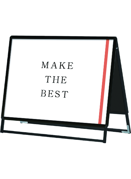 常磐精工 ポスタースタンド ポスターグリップスタンド看板 屋内用 B1横ロウ両面ブラック PGSK-B1YLRB|【店舗用品】