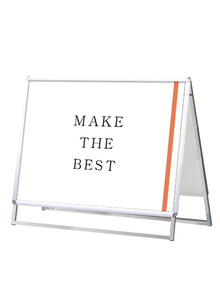 常磐精工 ポスタースタンド ポスターグリップスタンド看板 屋外用 B1横ロウ両面シルバー PGSK-B1YLRS-G|【店舗用品】