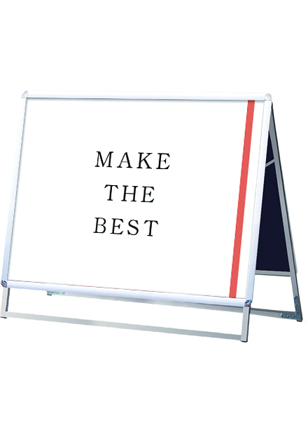 常磐精工 ポスタースタンド ポスターグリップスタンド看板 屋内用 B1横ロウ両面シルバー PGSK-B1YLRS|【店舗用品】