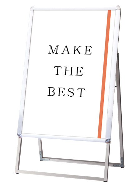 常磐精工 ポスタースタンド ポスターグリップスタンド看板 屋内用 B2片面シルバー PGSK-B2KS|【店舗用品】