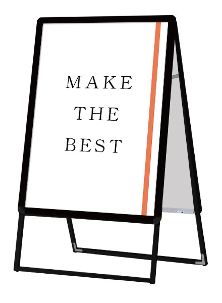 常磐精工 ポスタースタンド ポスターグリップスタンド看板 屋外用 B2両面ブラック PGSK-B2RB-G|【店舗用品】