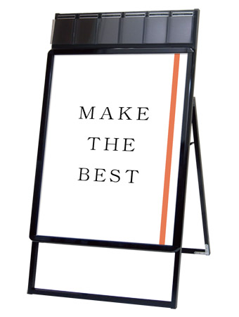 常磐精工 ポスタースタンド ポスターグリップスタンド看板パンフレットケース付(屋内用) B1片面ブラック PGSKP-B1KB|【店舗用品】