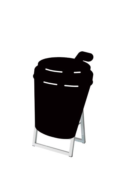 常磐精工 マーカースタンド ポップルスタンド看板シルエット 45×60片面ブラック ドリンク形 PPSKSL45X60K-DRK|【店舗用品】