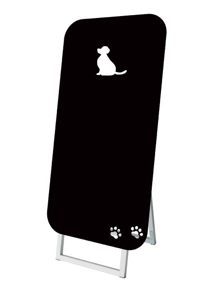 常磐精工 マーカースタンド ポップルスタンド看板シルエット 45×90片面ブラック イヌ形 PPSKSL45X90K-INU|【店舗用品】