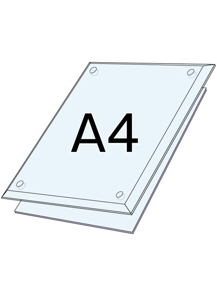 常磐精工 専用オプション ポールスタンド アクリルクリア(透明) A4セット PSSAC-A4|【店舗用品】