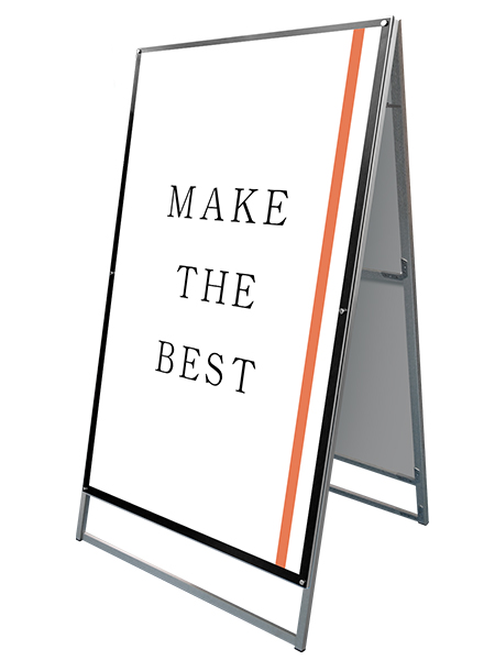 常磐精工 ポスタースタンド ポスター用スタンド看板 A0両面ブラック PSSK-A0RB|【店舗用品】