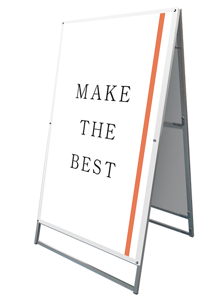 常磐精工 ポスタースタンド ポスター用スタンド看板 A0両面ホワイト PSSK-A0RW|【店舗用品】