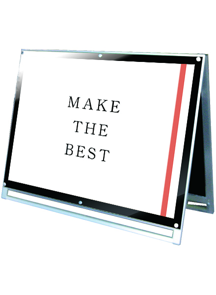 常磐精工 ポスタースタンド ポスター用スタンド看板 A0横ロウ両面ブラック PSSK-A0YLRB|【店舗用品】