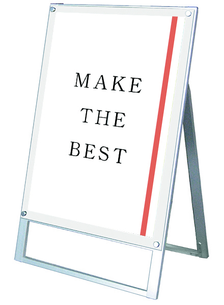 常磐精工 ポスタースタンド ポスター用スタンド看板 A1片面ホワイト PSSK-A1KW|【店舗用品】