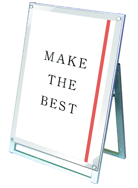 常磐精工 ポスタースタンド ポスター用スタンド看板 A1ロウ片面ホワイト PSSK-A1LKW|【店舗用品】