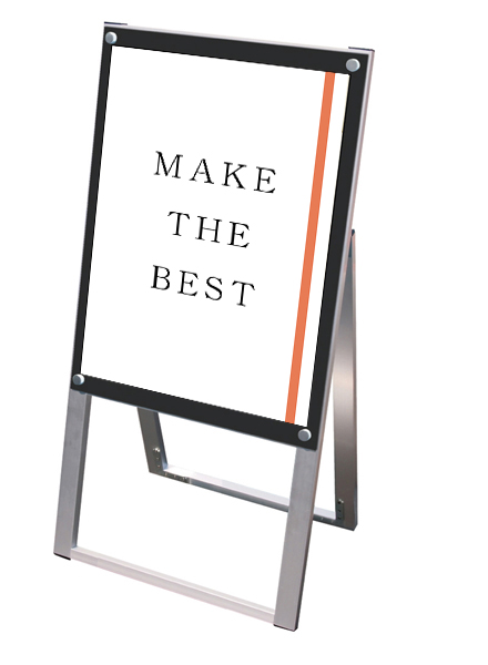 常磐精工 ポスタースタンド ポスター用スタンド看板 A2片面ブラック PSSK-A2KB|【店舗用品】