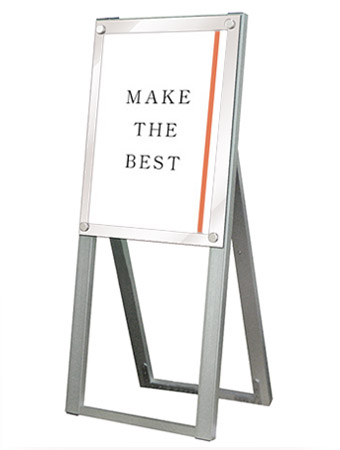 常磐精工 ポスタースタンド ポスター用スタンド看板 A3縦ハイ片面ホワイト PSSK-A3THKW|【店舗用品】
