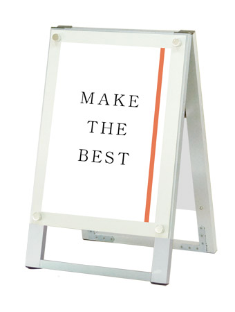 常磐精工 ポスタースタンド ポスター用スタンド看板 A3縦両面ホワイト PSSK-A3TRW|【店舗用品】