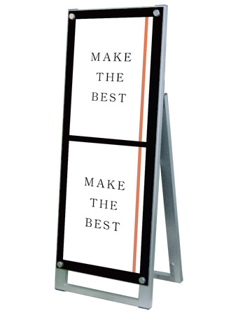 常磐精工 ポスタースタンド ポスター用スタンド看板 A3縦縦片面ブラック PSSK-A3TTKB|【店舗用品】