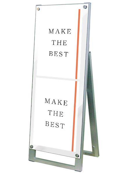 常磐精工 ポスタースタンド ポスター用スタンド看板 A3縦縦片面ホワイト PSSK-A3TTKW|【店舗用品】