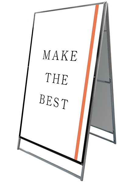 常磐精工 ポスタースタンド ポスター用スタンド看板 B0両面ブラック PSSK-B0RB|【店舗用品】