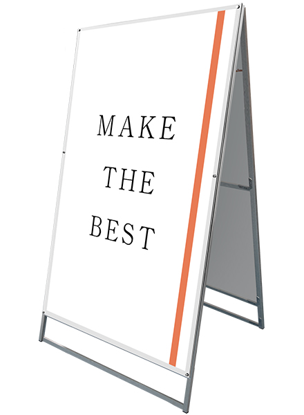 常磐精工 ポスタースタンド ポスター用スタンド看板 B0両面ホワイト PSSK-B0RW|【店舗用品】
