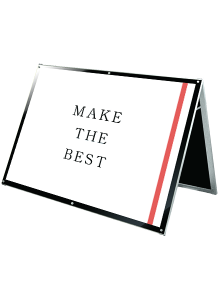 常磐精工 ポスタースタンド ポスター用スタンド看板 B0横ロウ両面ブラック PSSK-B0YLRB|【店舗用品】