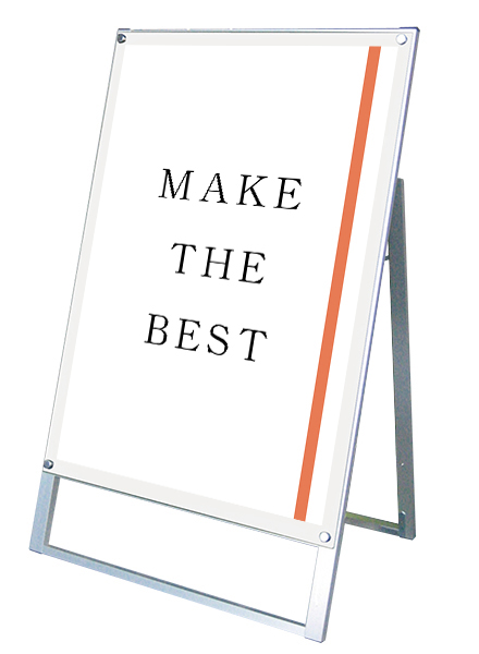 常磐精工 ポスタースタンド ポスター用スタンド看板 B1片面ホワイト PSSK-B1KW|【店舗用品】