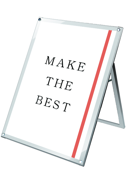 常磐精工 ポスタースタンド ポスター用スタンド看板 B1ロウ片面ホワイト PSSK-B1LKW|【店舗用品】