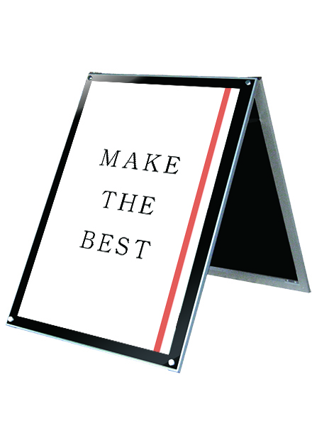 常磐精工 ポスタースタンド ポスター用スタンド看板 B1ロウ両面ブラック PSSK-B1LRB|【店舗用品】