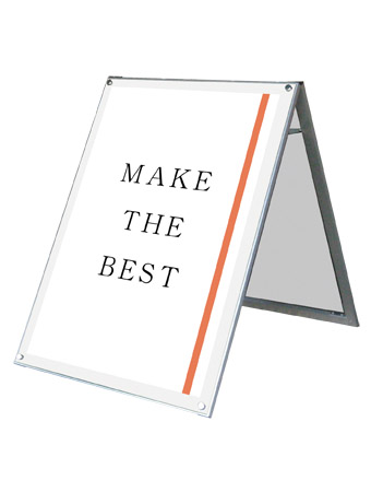 常磐精工 ポスタースタンド ポスター用スタンド看板 B1ロウ両面ホワイト PSSK-B1LRW|【店舗用品】