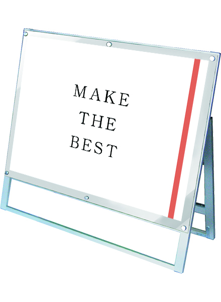 常磐精工 ポスタースタンド ポスター用スタンド看板 B1横ロウ片面ホワイト PSSK-B1YLKW|【店舗用品】