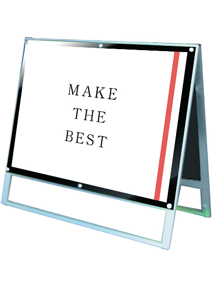 常磐精工 ポスタースタンド ポスター用スタンド看板 B1横ロウ両面ブラック PSSK-B1YLRB|【店舗用品】