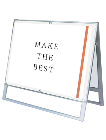 常磐精工 ポスタースタンド ポスター用スタンド看板 B1横ロウ両面ホワイト PSSK-B1YLRW|【店舗用品】