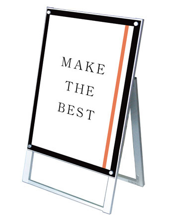 常磐精工 ポスタースタンド ポスター用スタンド看板 B2片面ブラック PSSK-B2KB|【店舗用品】