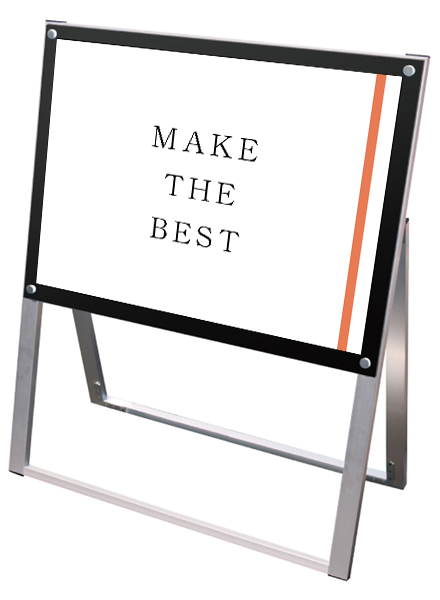 常磐精工 ポスタースタンド ポスター用スタンド看板 B2横片面ブラック PSSK-B2YKB|【店舗用品】