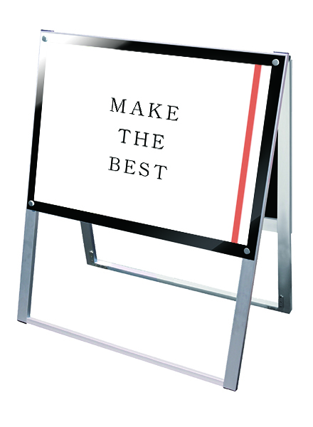 常磐精工 ポスタースタンド ポスター用スタンド看板 B2横両面ブラック PSSK-B2YRB|【店舗用品】